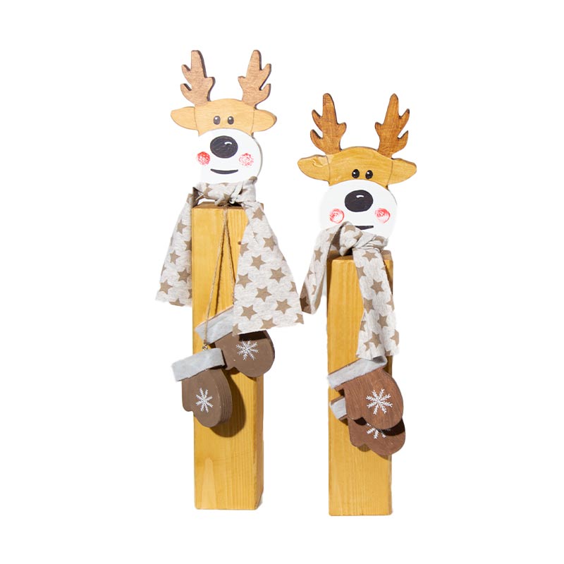 S&auml;ule mit Rentierkopf
